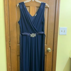 Plus size ankle length cocktail dress